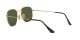 Ray-Ban Hexagonal RB 3548N 001 Férfi, Női napszemüveg